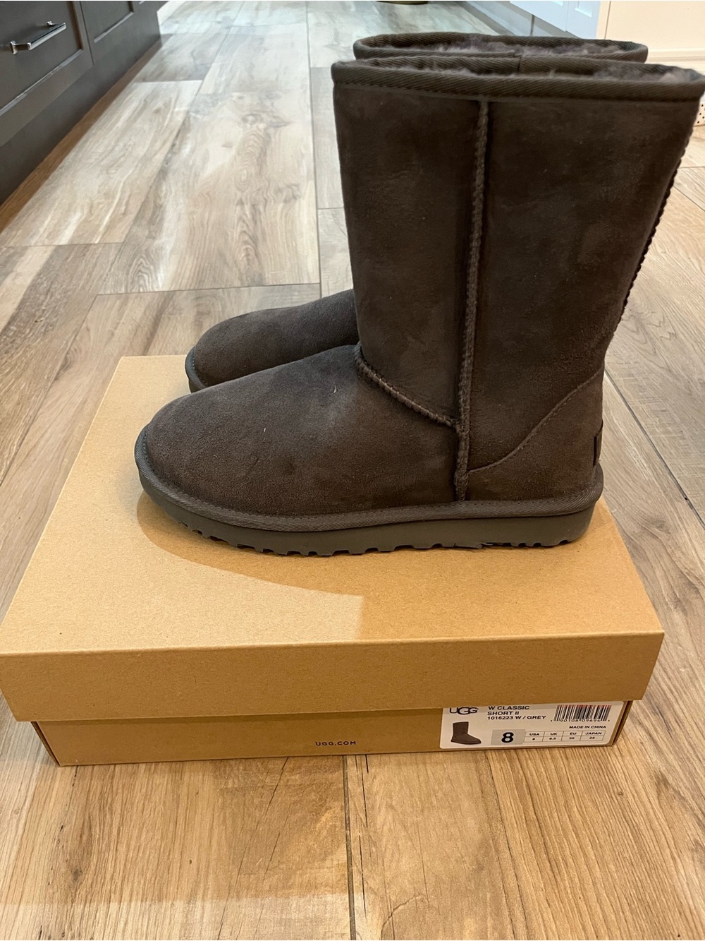 NEW IN BOX - UGG Tall Classic II Shearling Boots - Grey